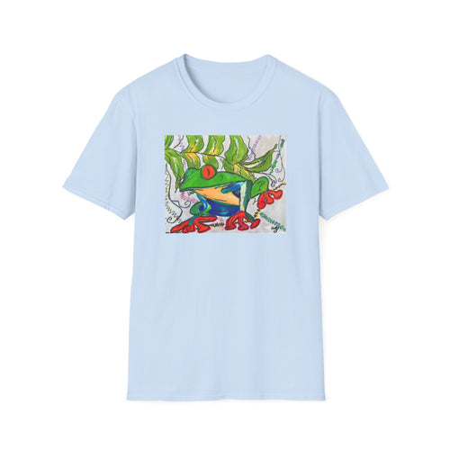 Copy of Blue Morpho Butterfly Floral T-Shirt -- Life in the Rainforest Collection