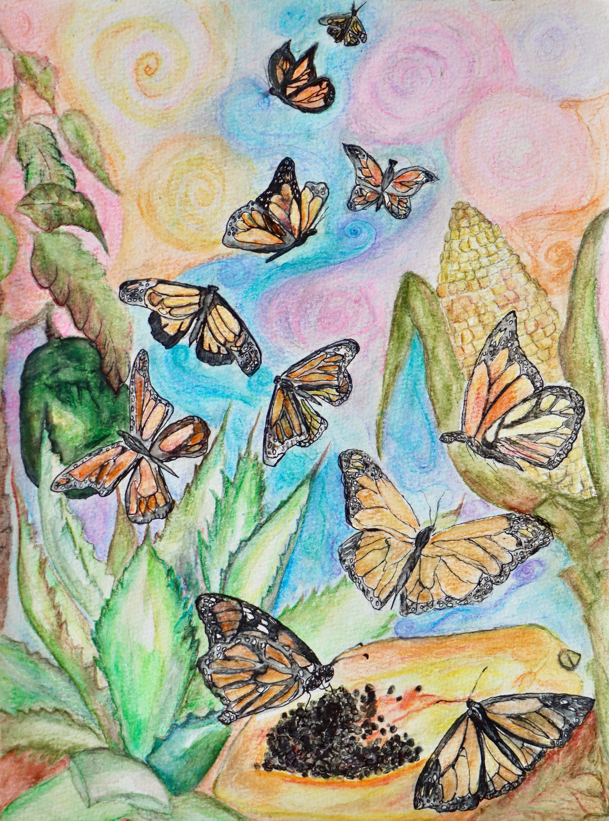 Michoacan, Mexico - Monarch Butterfly Print